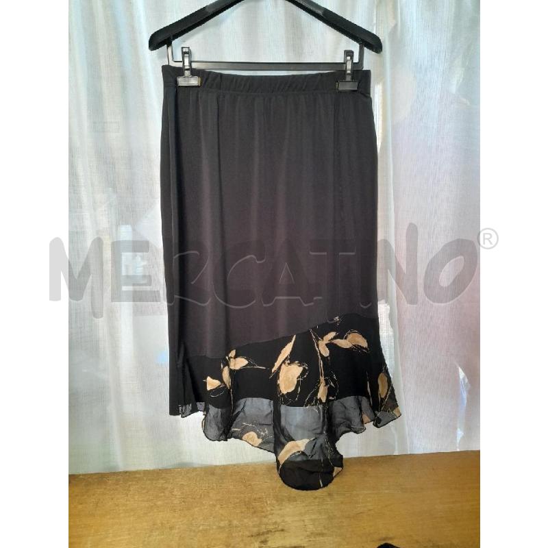 COMPLETO DONNA NERO FIORI ORO | Mercatino dell'Usato Sondrio 2