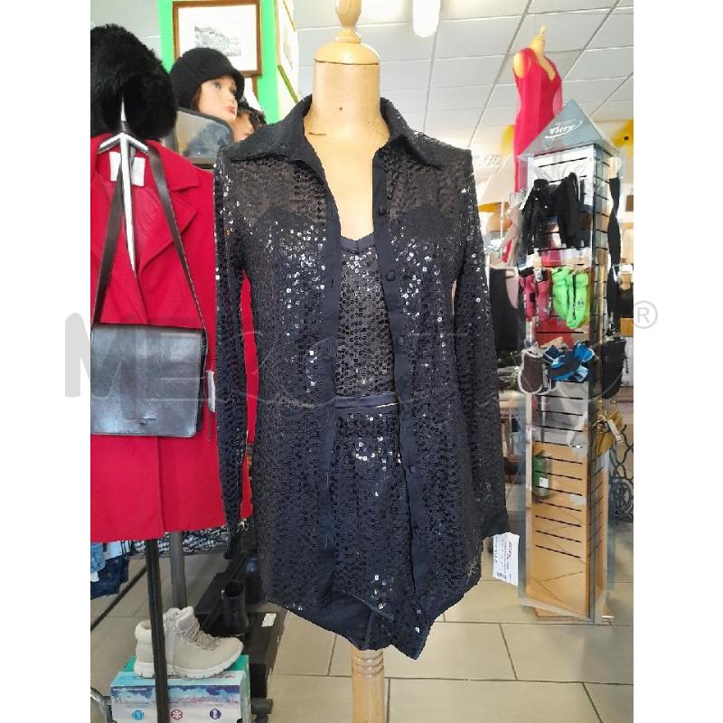 COMPLETO DONNA NERO PAILLETTES 3 PZ INTIMISSIMI | Mercatino dell'Usato Sondrio 1