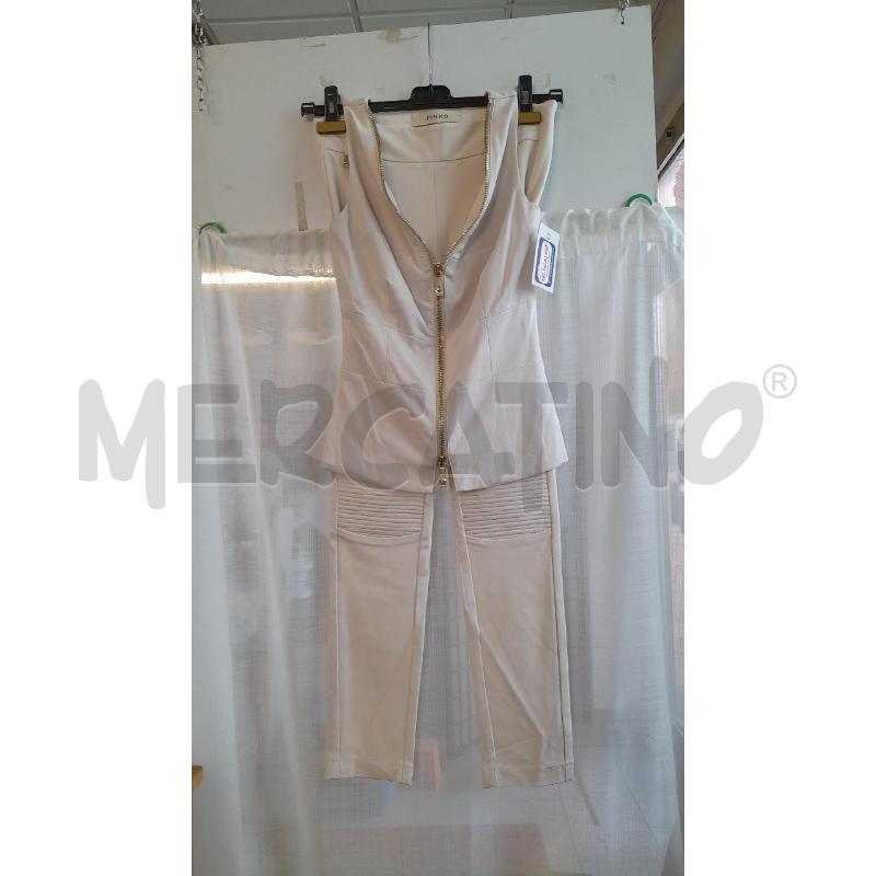 COMPLETO PANTALONE E TOP PINKO AVORIO | Mercatino dell'Usato Sondrio 1