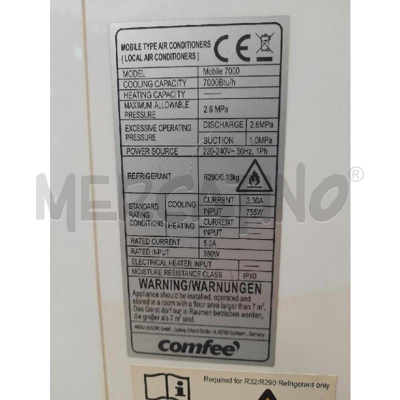 CONDIZIONATORE PORTATILE COMFEE | Mercatino dell'Usato Sondrio 2