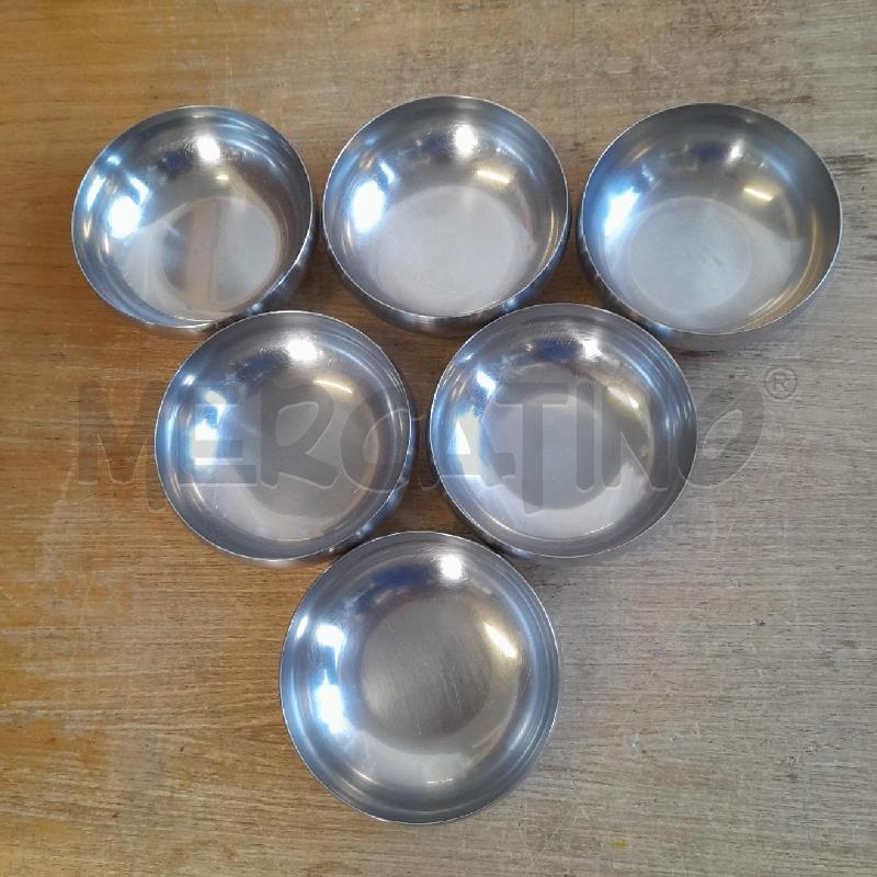 COPPETTE PZ. 6 ACCIAIO | Mercatino dell'Usato Sondrio 1