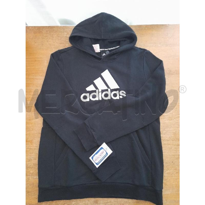 FELPA RAGAZZO NERA ADIDAS | Mercatino dell'Usato Sondrio 1