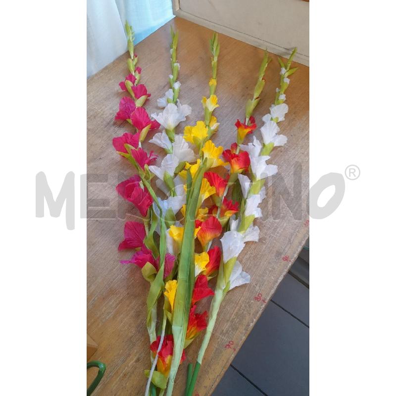 FIORI FINTI GLADIOLI 5 PZ | Mercatino dell'Usato Sondrio 1