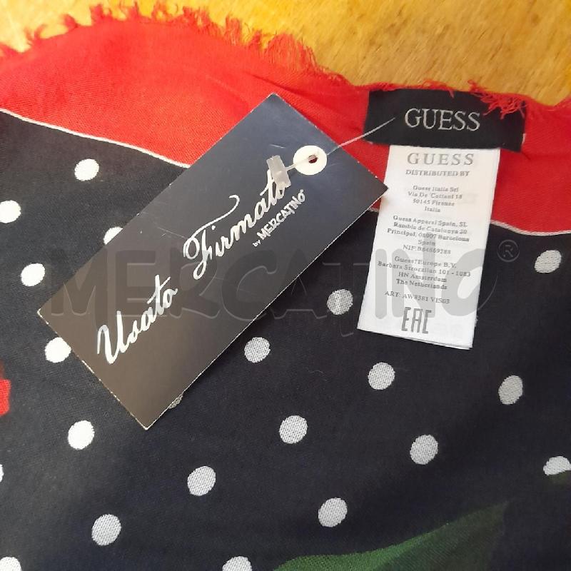 FOULARD MAXI GUESS VISCOSA ROSE | Mercatino dell'Usato Sondrio 2