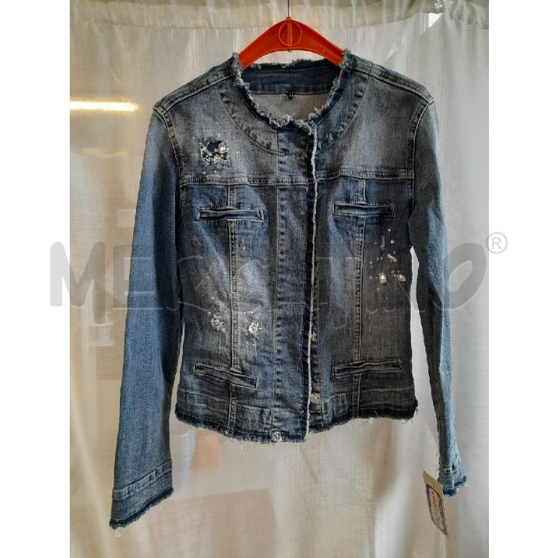 GIUBBINO DONNA JEANS STRASS | Mercatino dell'Usato Sondrio 1