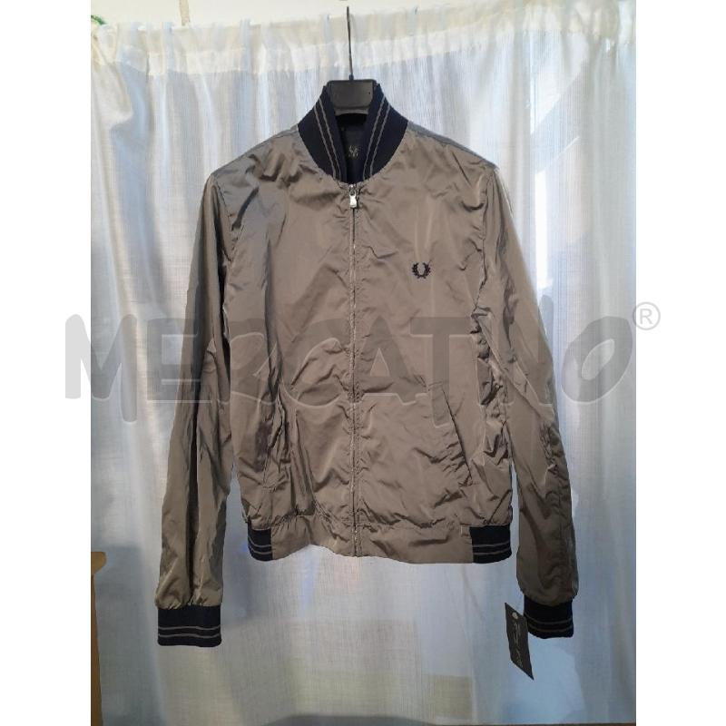 GIUBBINO UOMO FRED PERRY IMPERMEABILE GRIGIO | Mercatino dell'Usato Sondrio 1