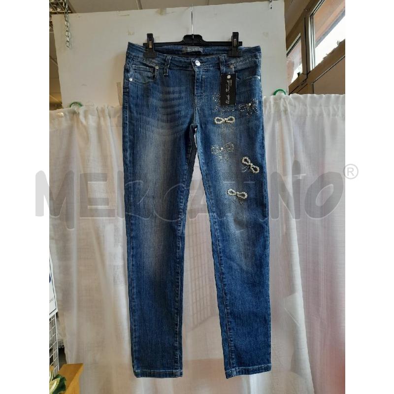 JEANS DONNA SANDRO FERRONE APPLICAZIONI | Mercatino dell'Usato Sondrio 1