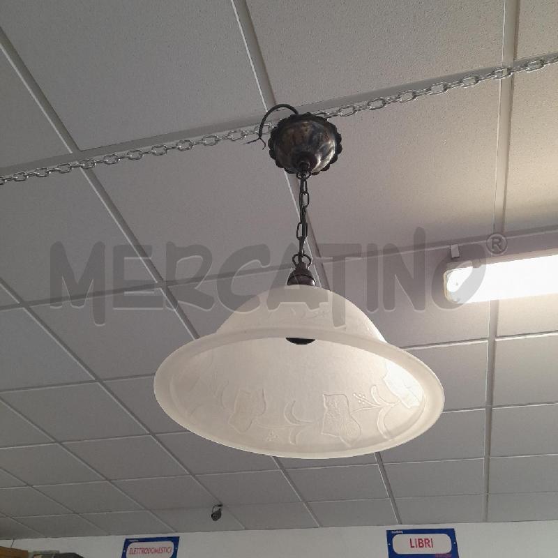 LAMPADARIO CUPOLA VETRO EDERA | Mercatino dell'Usato Sondrio 1