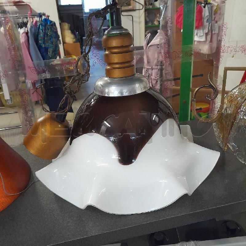 LAMPADARIO MARRONE BIANCO VOLANT | Mercatino dell'Usato Sondrio 1