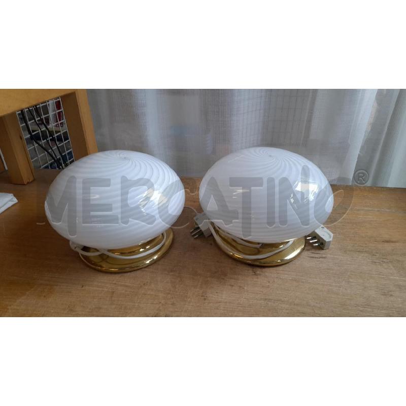 LAMPADA TAVOLO VINTAGE T.MURANO SPIRALE COPPIA | Mercatino dell'Usato Sondrio 1
