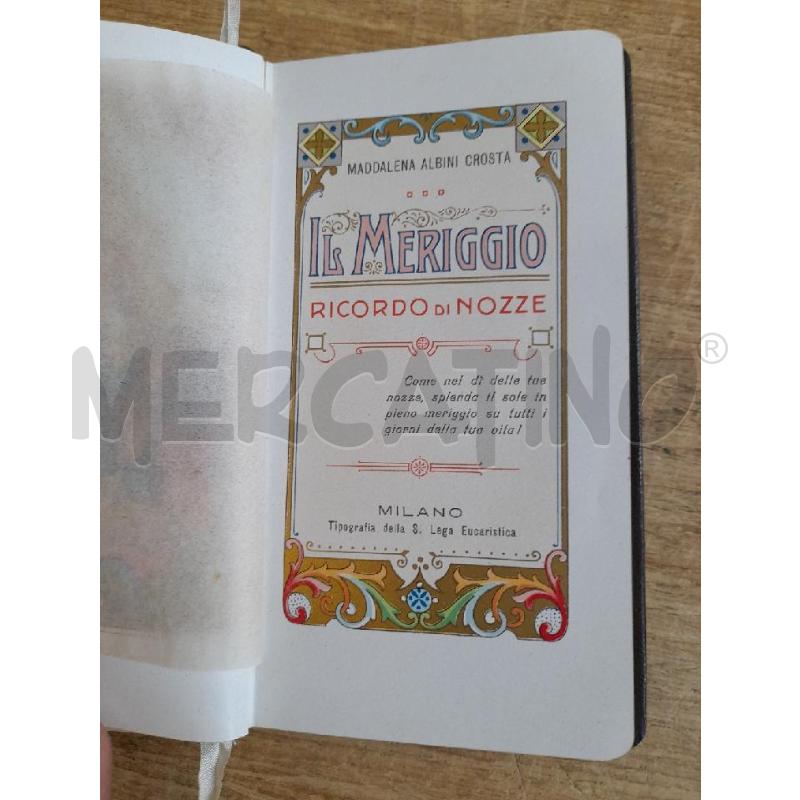 LIBRETTO IL MERIGGIO 1910 | Mercatino dell'Usato Sondrio 2