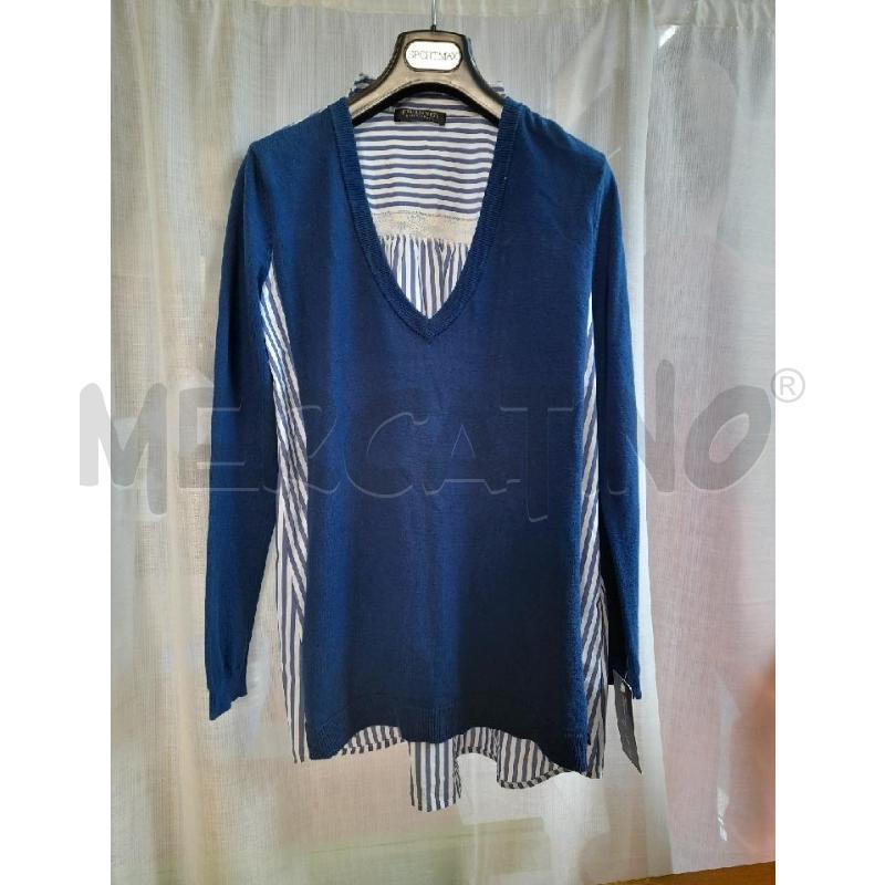 MAGLIA DONNA TWINSET BLU | Mercatino dell'Usato Sondrio 1