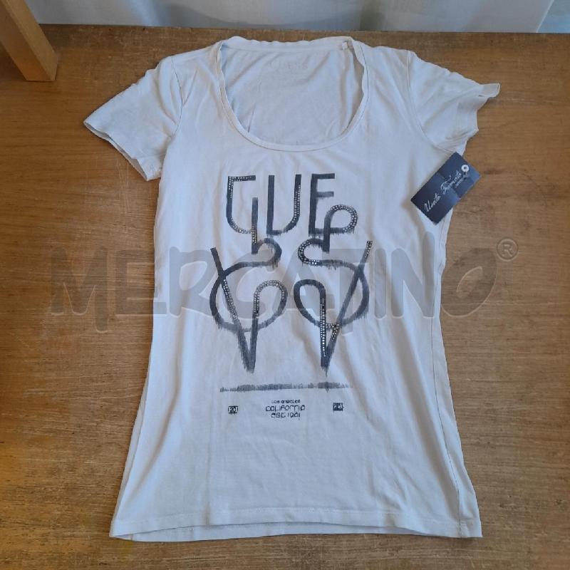 MAGLIETTA DONNA BIANCA GUESS | Mercatino dell'Usato Sondrio 1