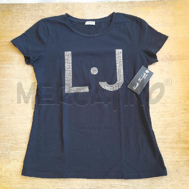 MAGLIETTA DONNA NERA LIU JO BORCHIETTE | Mercatino dell'Usato Sondrio 1