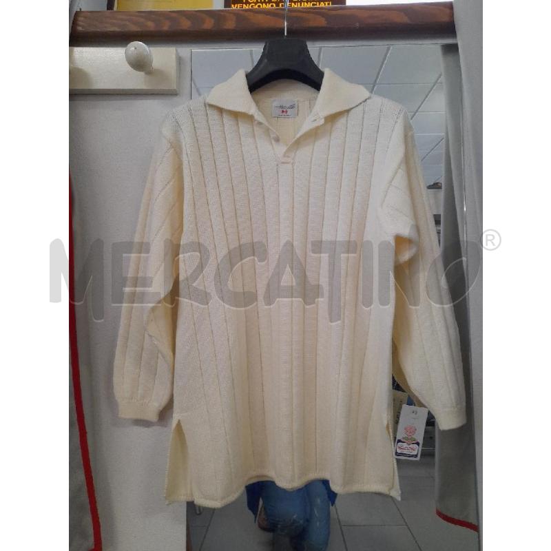 MAGLIONE DONNA MAZZONETTO  MERINO PANNA | Mercatino dell'Usato Sondrio 1