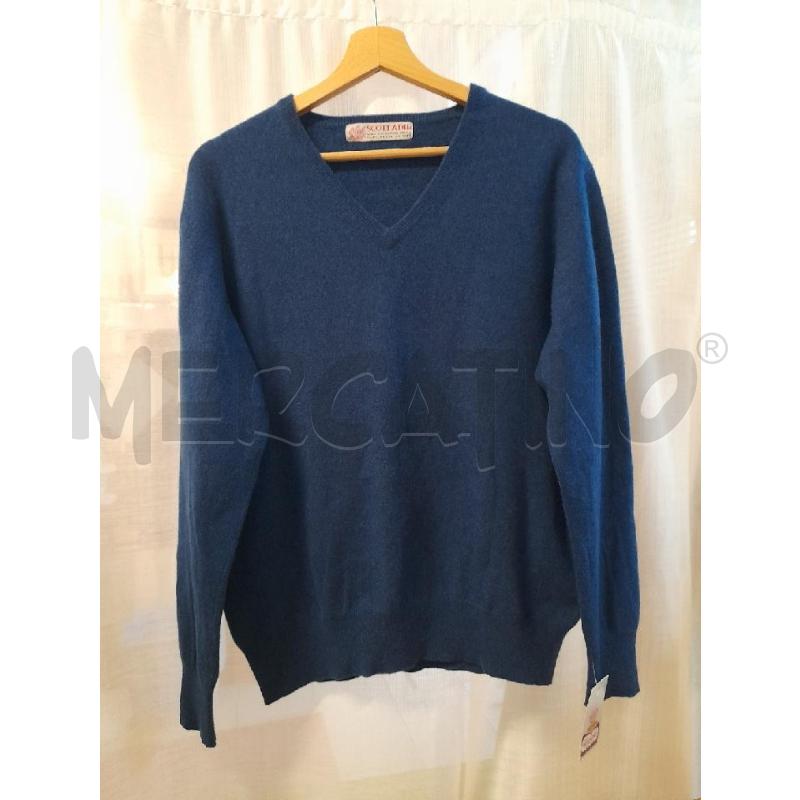 MAGLIONE UOMO BLU CASHMIRE SCOTT ADIE | Mercatino dell'Usato Sondrio 1