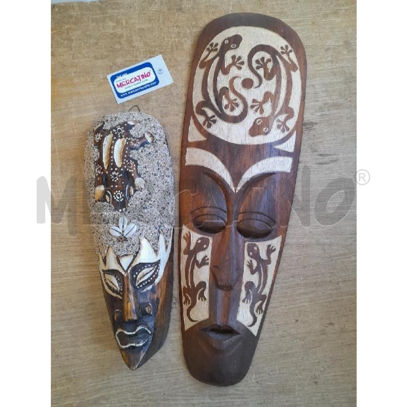 MASCHERE LEGNO ETNICHE | Mercatino dell'Usato Sondrio 1