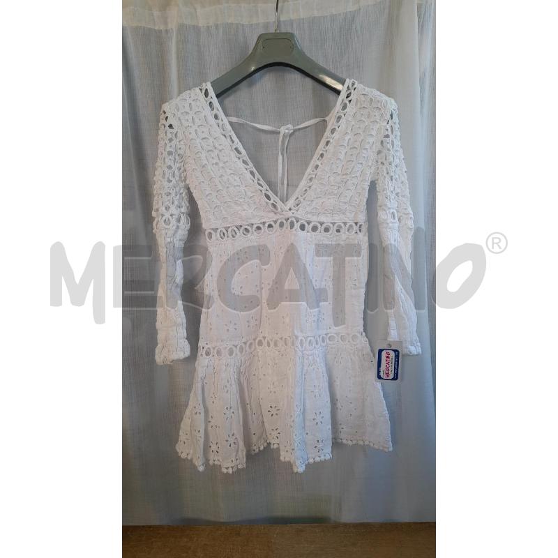 MINI ABITO BIANCO LINO ISMERALDA | Mercatino dell'Usato Sondrio 1