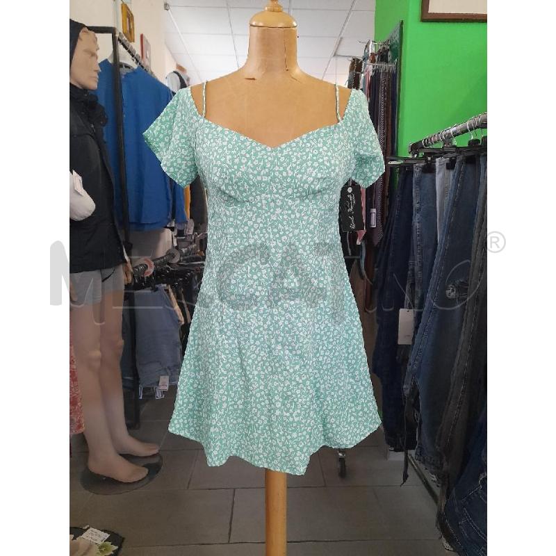 MINI ABITO CALVIN KLEIN VERDE A FIORELLINI | Mercatino dell'Usato Sondrio 1