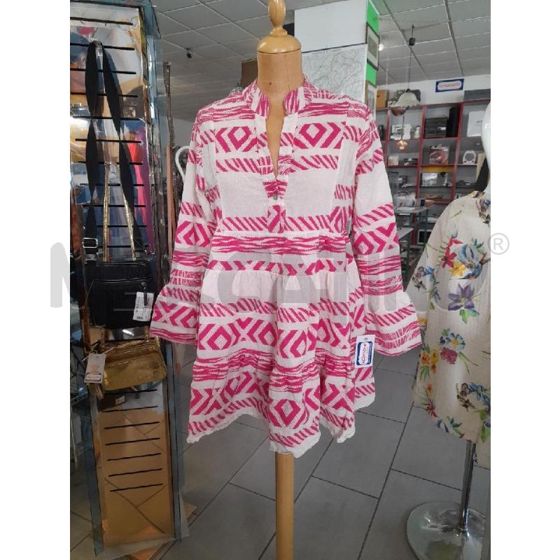 MINI ABITO CAMICIONE ROMBI ROSA COTONE | Mercatino dell'Usato Sondrio 1