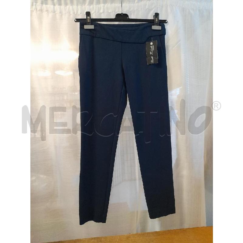 PANTALONE DONNA ANNARITAN BLU ELASTICIZZATO | Mercatino dell'Usato Sondrio 1