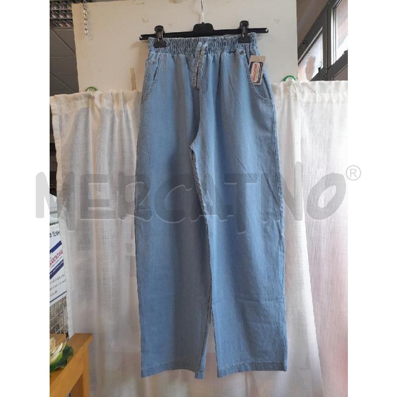 PANTALONE DONNA DENIM LEGGERO CON ELASTICO | Mercatino dell'Usato Sondrio 1