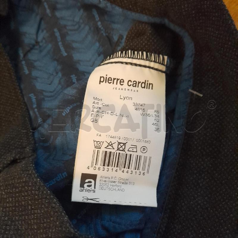 PANTALONE UOMO PIERRE CARDIN NERO MELANGE | Mercatino dell'Usato Sondrio 3