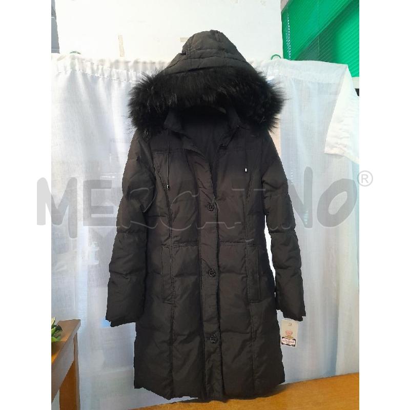 PIUMINO DONNA NERO CAPPUCCIO PELO | Mercatino dell'Usato Sondrio 1