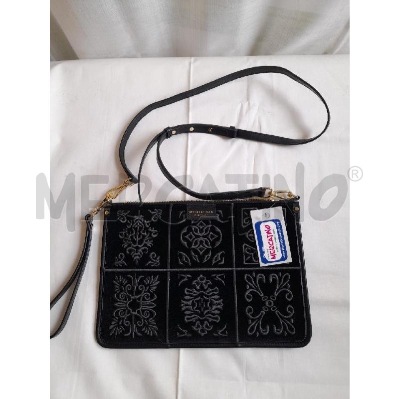 POCHETTE CON TRACOLLA NERA ARABESCHI MY BEST BAG | Mercatino dell'Usato Sondrio 1