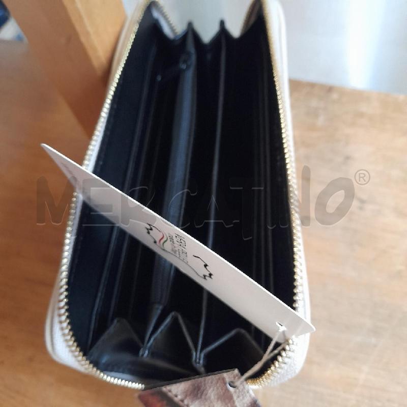 PORTA FOGLIO PELLE BEIGE BAGLY NUOVO | Mercatino dell'Usato Sondrio 2