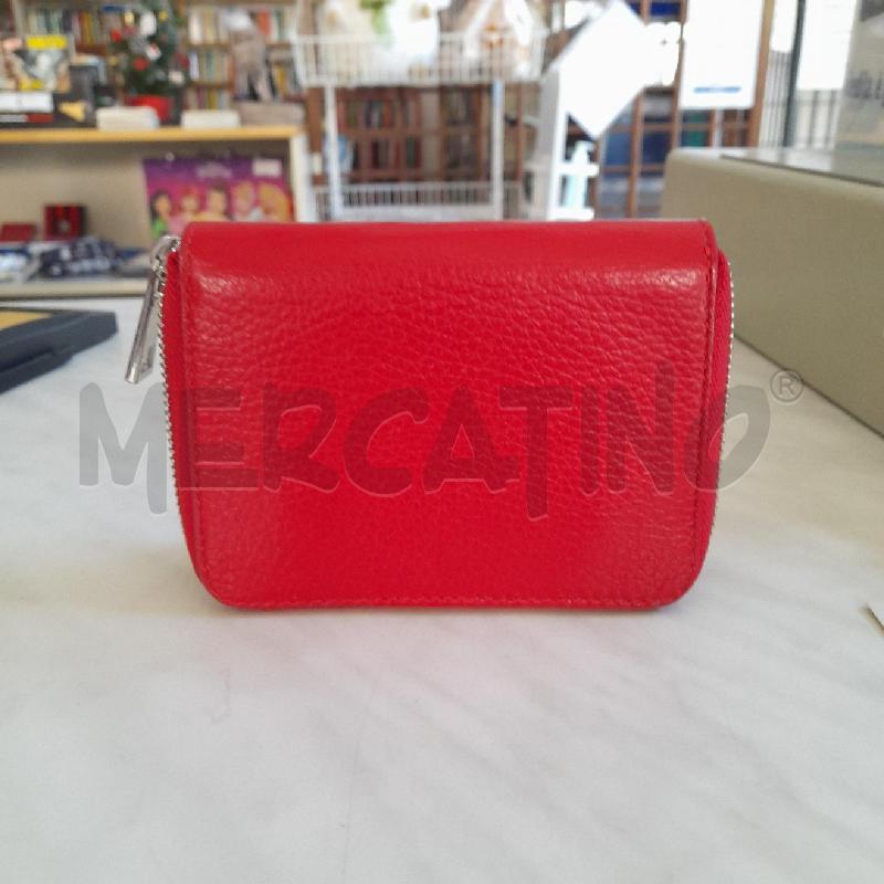 PORTA FOGLIO PELLE ROSSO | Mercatino dell'Usato Sondrio 2
