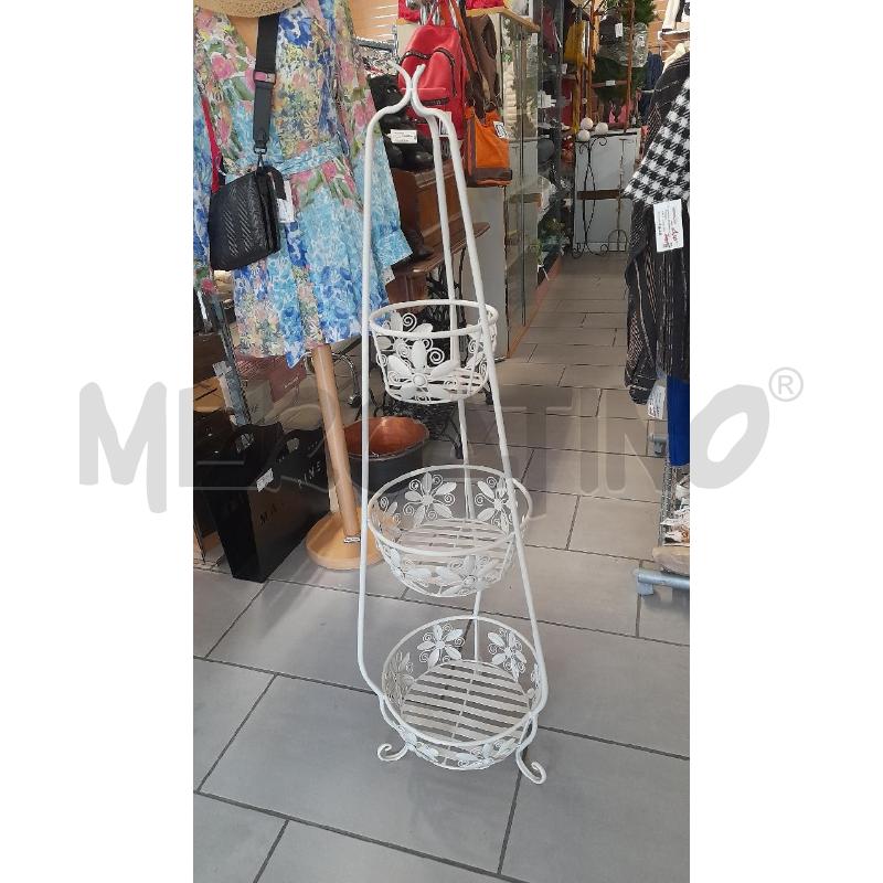 PORTA VASI A COLONNA 3 POSTI METALLO | Mercatino dell'Usato Sondrio 1