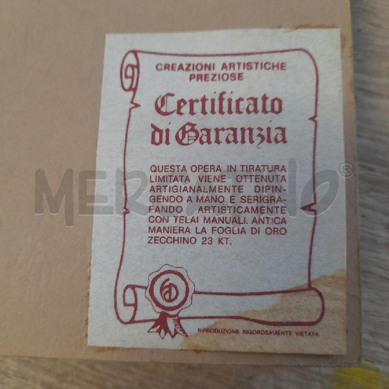 QUADRETTO FOGLIA ORO 23X20 | Mercatino dell'Usato Sondrio 2
