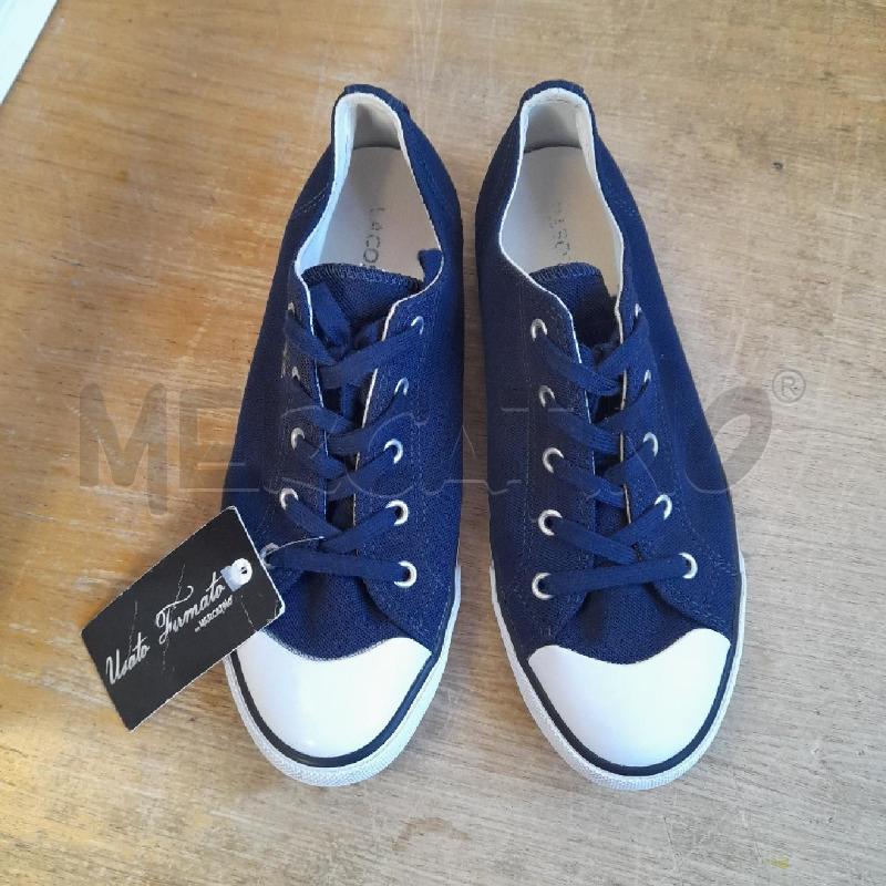 SCARPE TELA BLU LACOSTE | Mercatino dell'Usato Sondrio 1