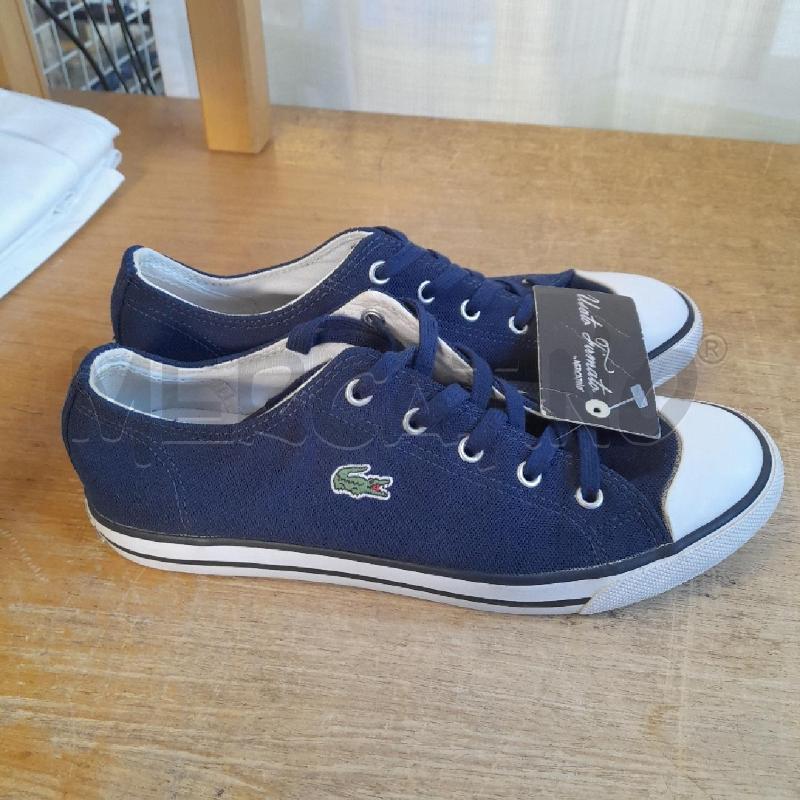 SCARPE TELA BLU LACOSTE | Mercatino dell'Usato Sondrio 2