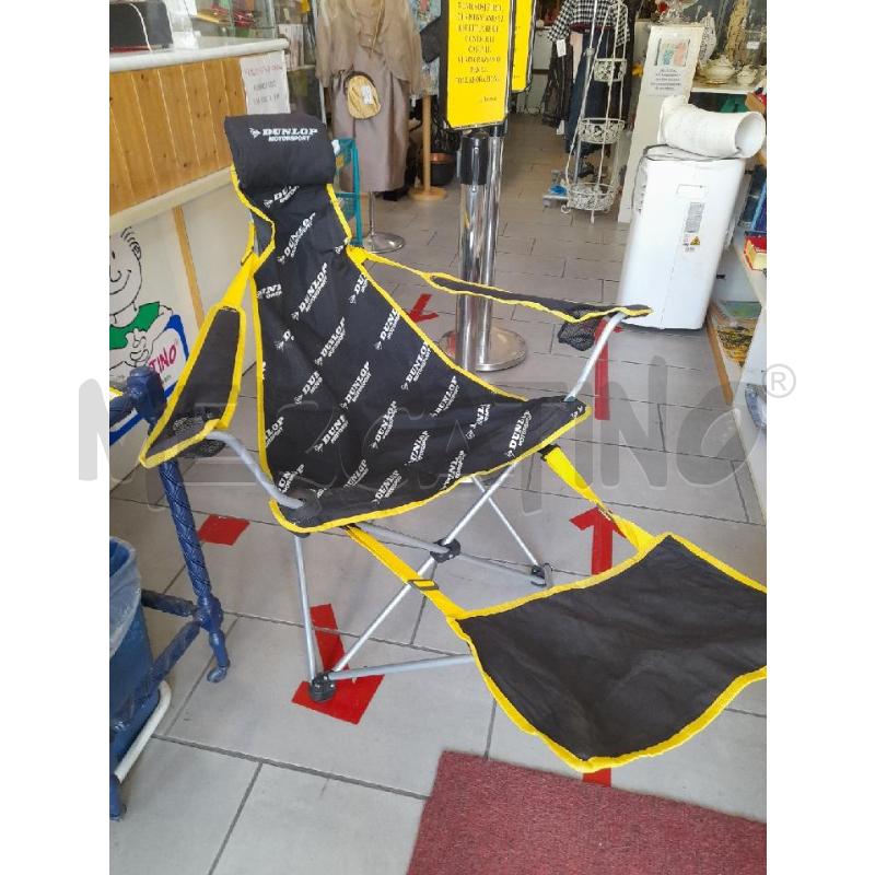 SEDIA PIEGHEVOLE DUNLOP CON POGGIAPIEDI | Mercatino dell'Usato Sondrio 2
