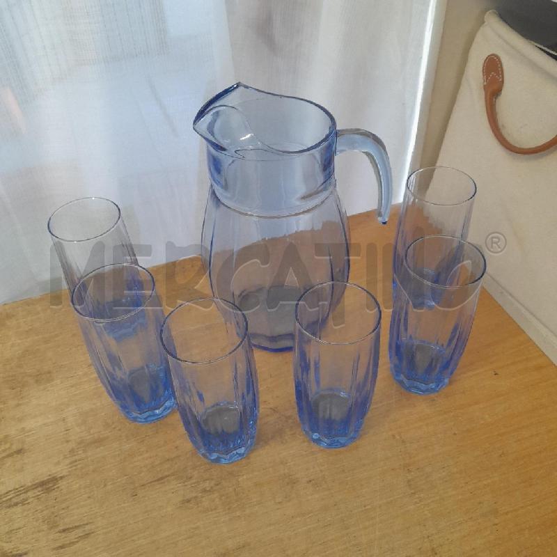 SERVIZIO BICCHIERI E CARAFFA BLU | Mercatino dell'Usato Sondrio 1