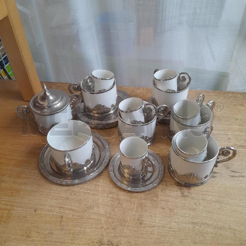 SERVIZIO TE' E CAFFE' PORCELL.METALLO  | Mercatino dell'Usato Sondrio 1