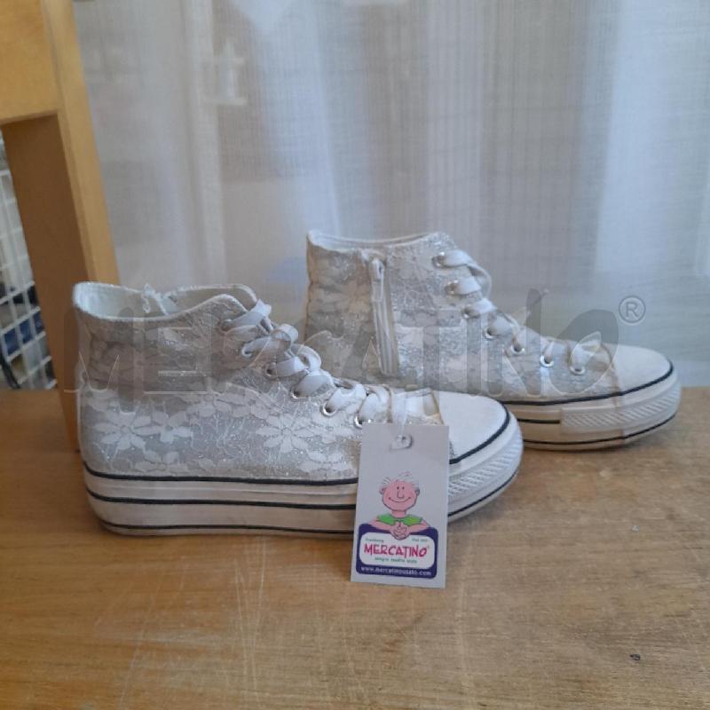 SNEAKERS DONNA PIZZO ARGENTO | Mercatino dell'Usato Sondrio 1