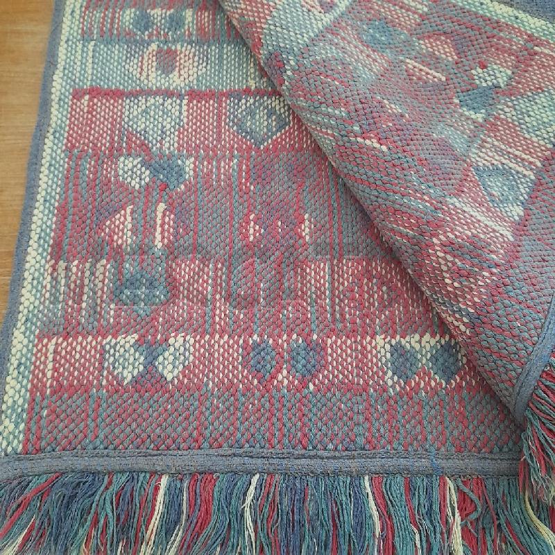 TAPPETO KILIM GEOMETRIE E FRANGE 145X70 | Mercatino dell'Usato Sondrio 2