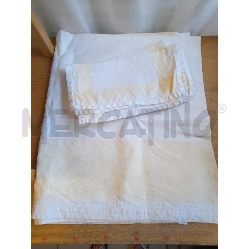 TOVAGLIA TIPO CANAPONE 240X140 +12 TOVAGLIOLI | Mercatino dell'Usato Sondrio 1