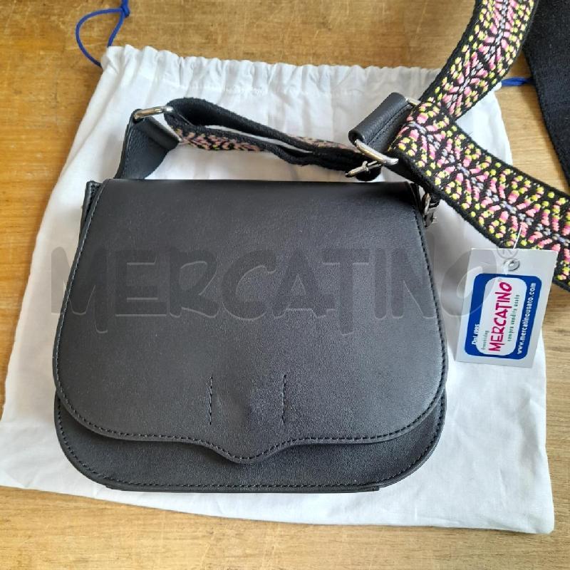 TRACOLLA DONNA REBECCA MINKOFF PELLE NERA | Mercatino dell'Usato Sondrio 2