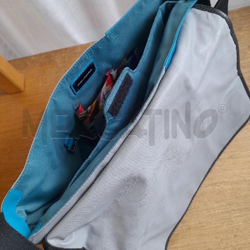 TRACOLLA PIQUADRO GRIGIA AZZURRA | Mercatino dell'Usato Sondrio 3