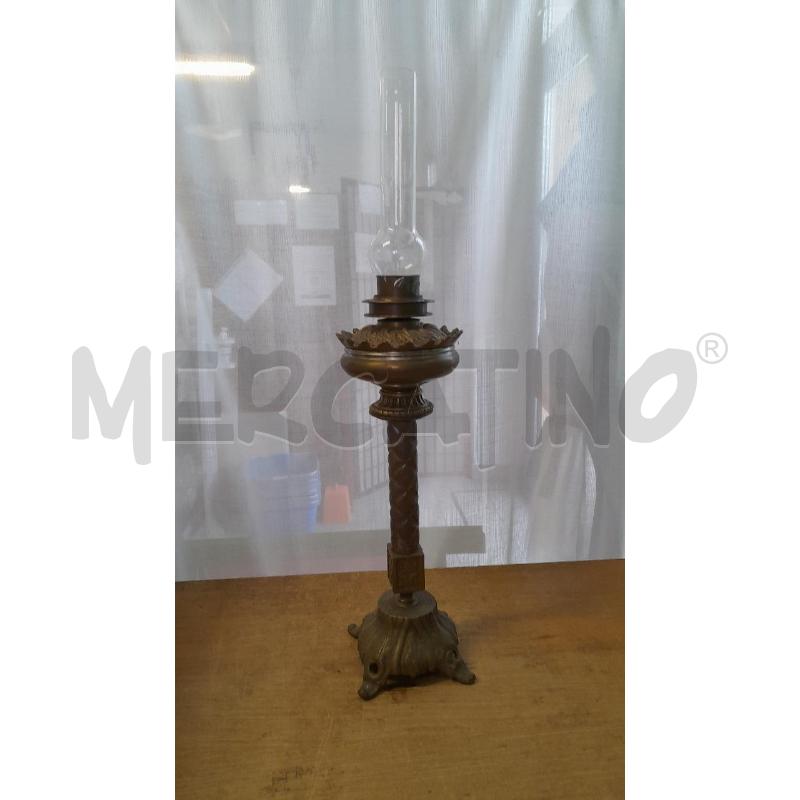 VECCHIA BASE LAMPADA METALLO | Mercatino dell'Usato Sondrio 1