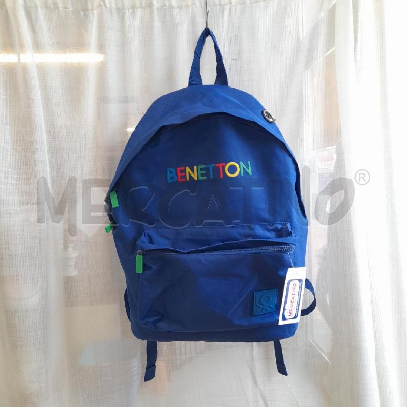 ZAINO SCUOLA BENETTON BLU | Mercatino dell'Usato Sondrio 1