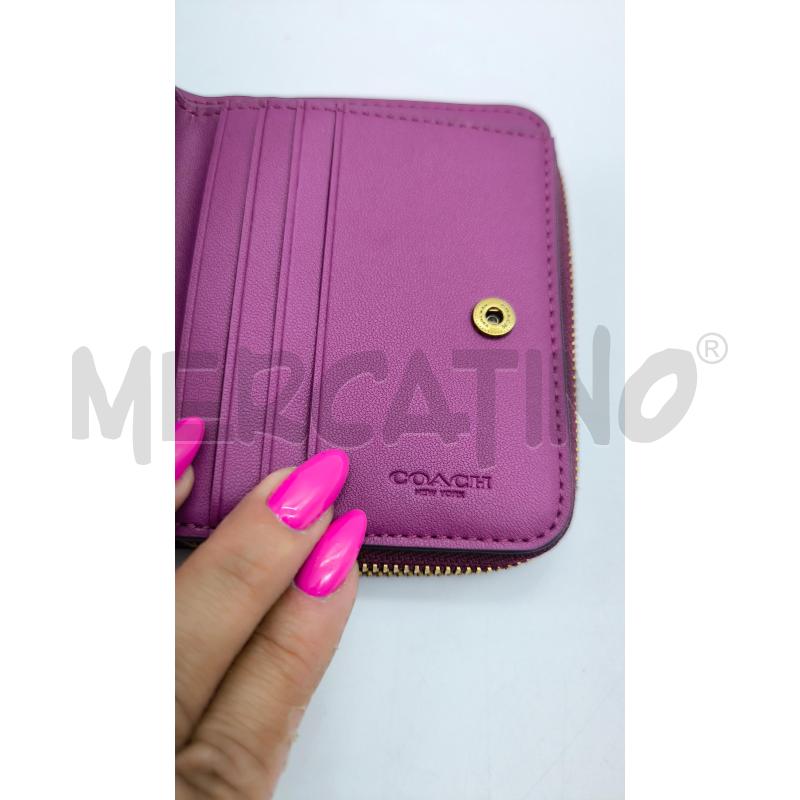 PORTA FOGLIO VIOLA COACH  | Mercatino dell'Usato Sarzana 1