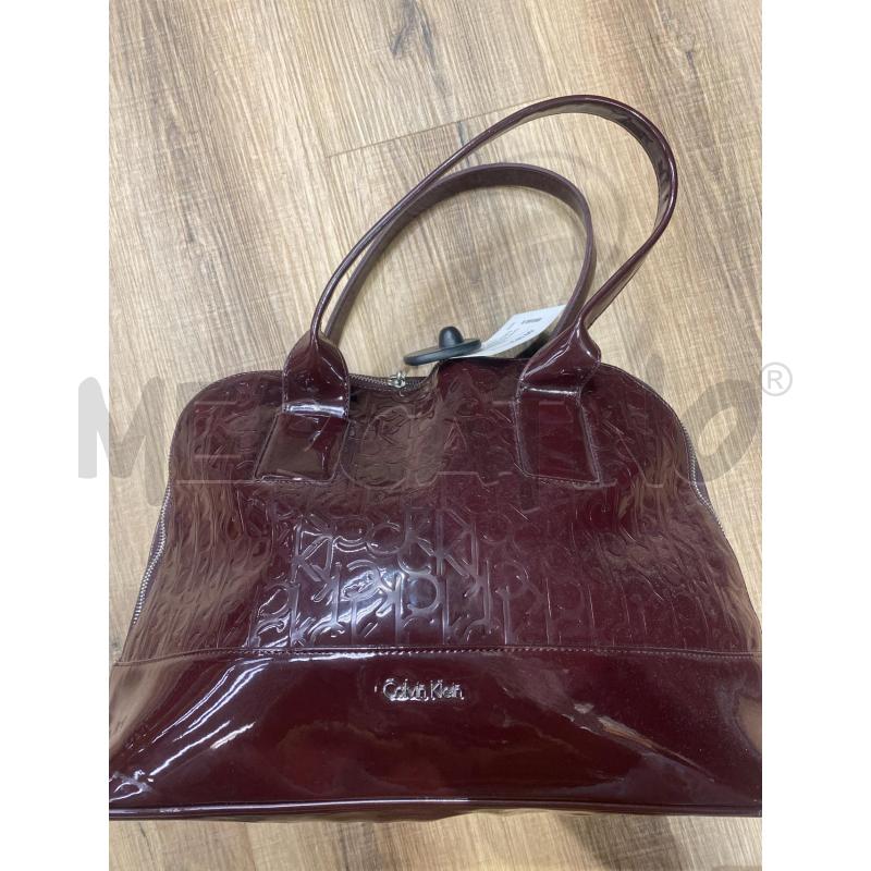 BORSA DONNA CALVIN KLEIN BORDEAUX | Mercatino dell'Usato Savona 1