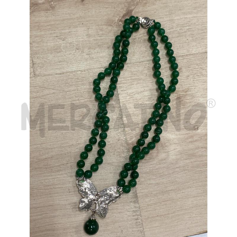 COLLANA VERDE FARFALLA | Mercatino dell'Usato Savona 2