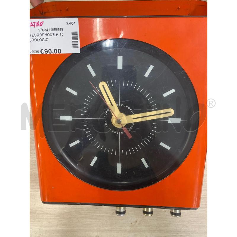 RADIO EUROPHONE H 10 CON OROLOGIO | Mercatino dell'Usato Savona 1