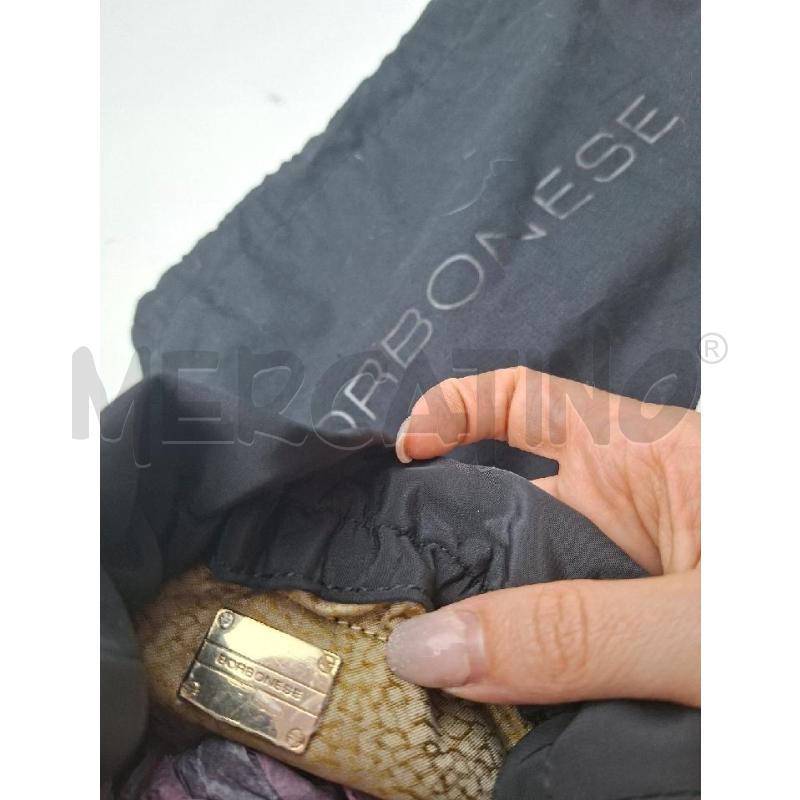 BORSA DONNA A SACCO NERO BORBONESE | Mercatino dell'Usato Albenga 2